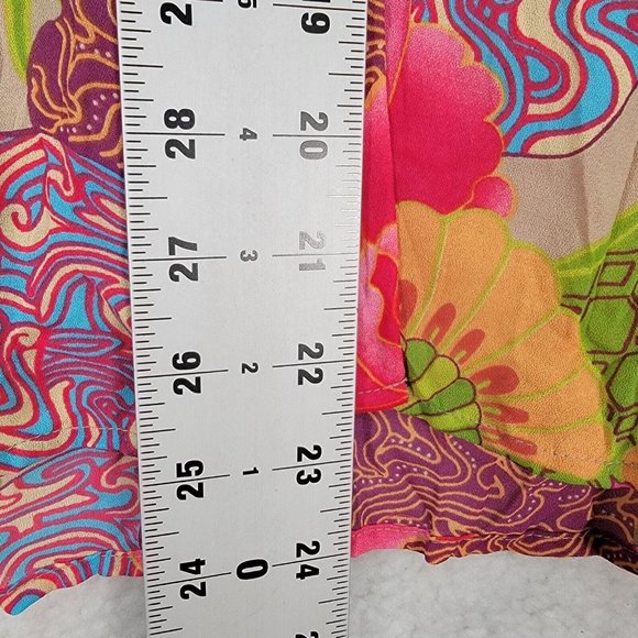 Y2K Caviar Mother of Pearl Floral Collar Maximalist Ruffle Sleeve Button Blouse - Picture 7 of 12